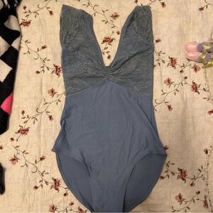 Blue Lace Leotard Class in